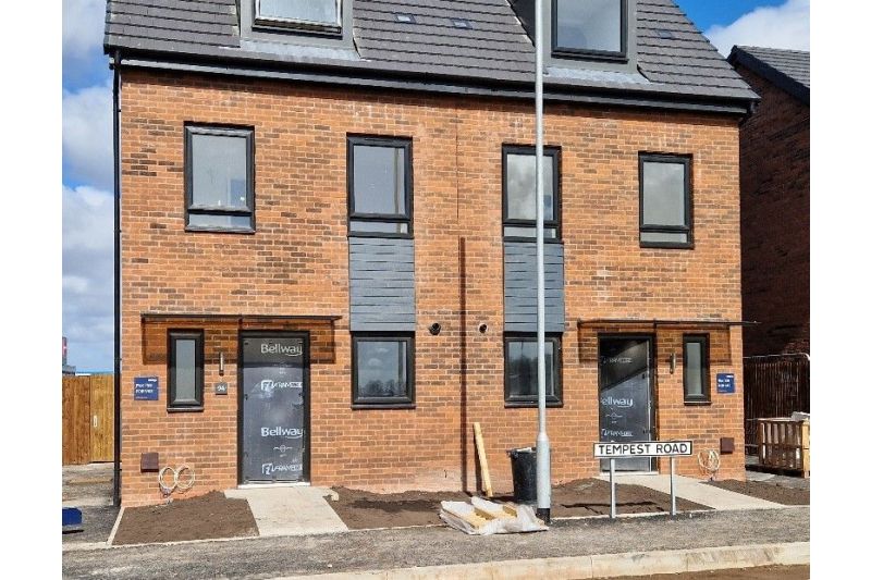 Bellway homes doors being protected