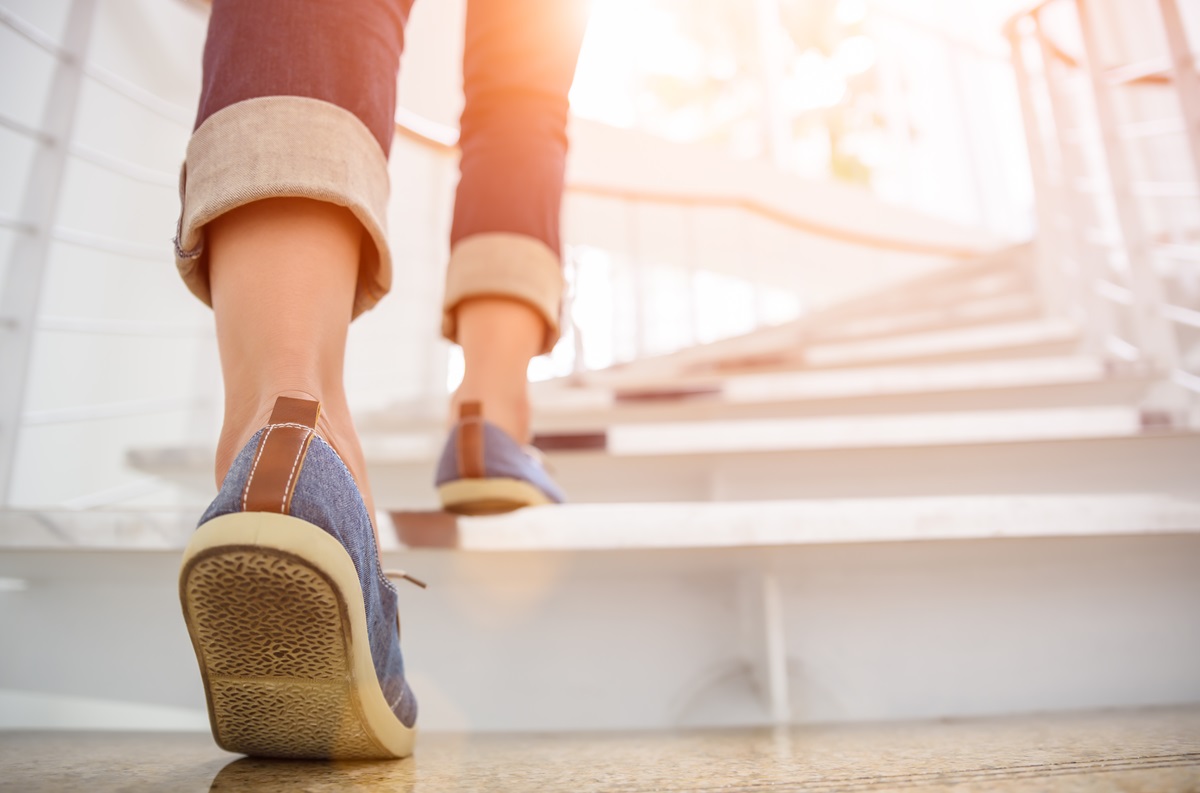 Steps on a staircase